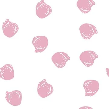 Chicken thigh glyph vector seamless pattern Illustrazione stock