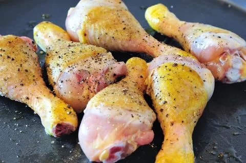 Chicken thigh Stock Photos