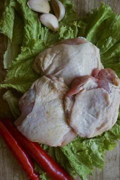 Chicken thigh Stock Photos