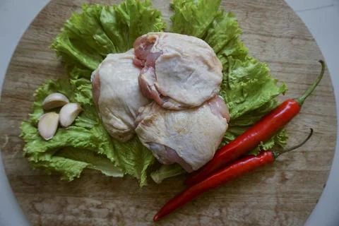 Chicken thigh Stock Photos