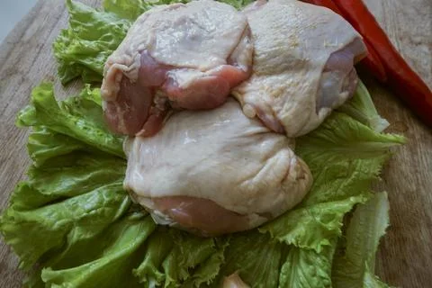 Chicken thigh Stock Photos