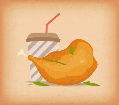 Chicken thighs Stock Illustration