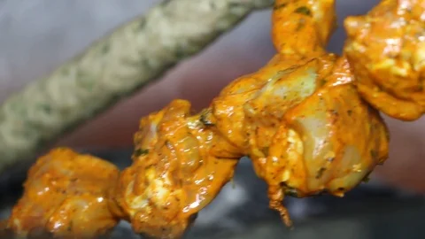 Chicken Tikka Stock Footage 111583581