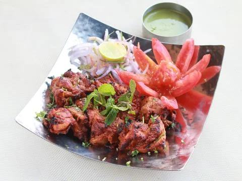 Chicken tikka Stock Photos