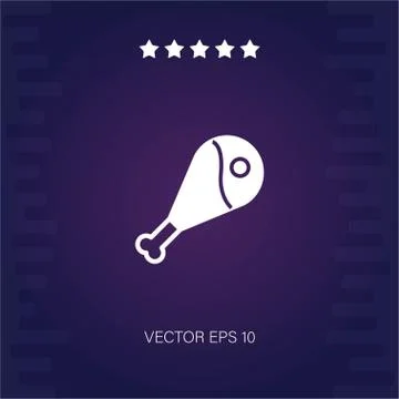 Chicken vector icon Stock Illustration