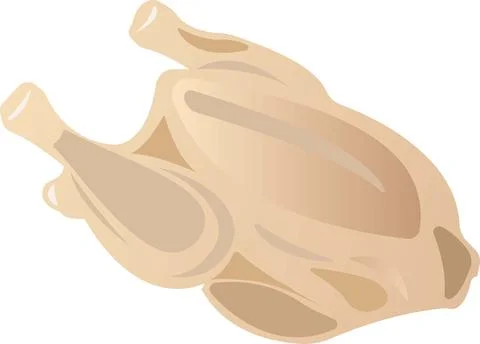Chicken vector illustration isolated on white background. Stock Illustration