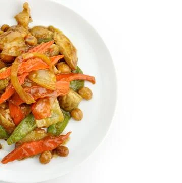 Chicken with vegetables Stock Photos