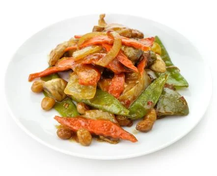 Chicken with vegetables Foto stock