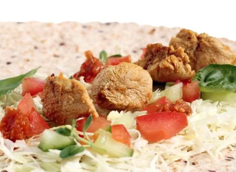 Chicken with vegetables Stock Photos