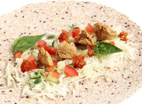 Chicken with vegetables Stock Photos