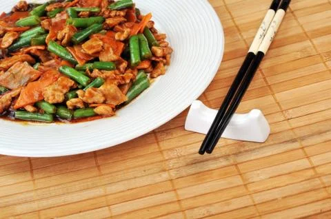 Chicken with vegetables Stock Photos