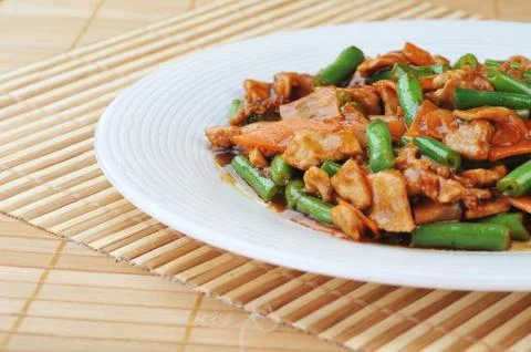 Chicken with vegetables Stock Photos