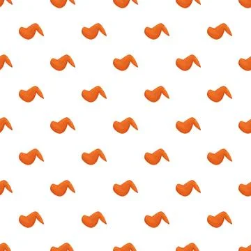 Chicken wing seamless pattern for fast food background 스톡 일러스트