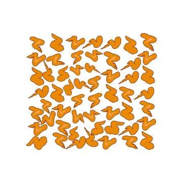 Chicken Wing set Stock Illustration