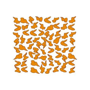 Chicken Wing set Stock Illustration