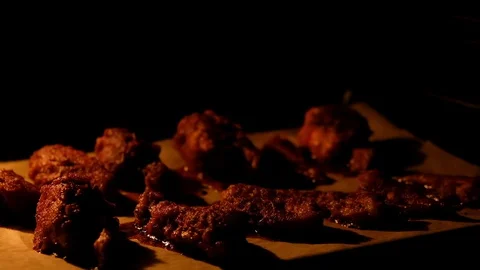 Chicken wings Stock Footage 129562912