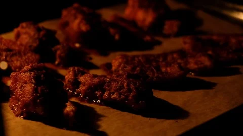 Chicken wings Stock Footage 129562981