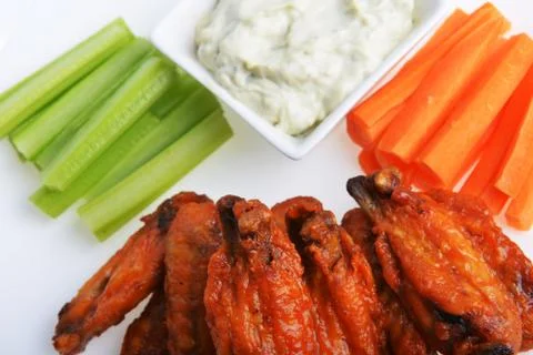 Chicken wings Foto stock