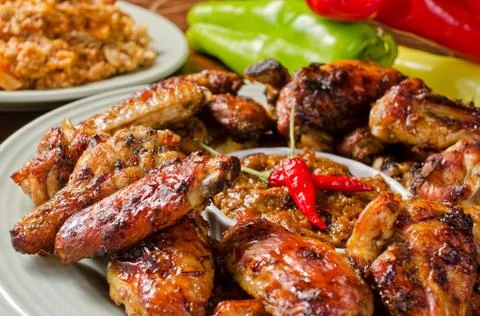 Chicken wings Stock Photos
