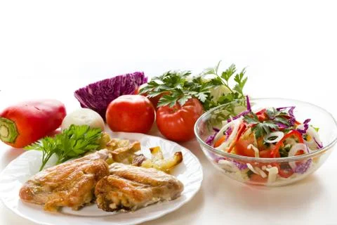 Chicken wings. Stock Photos