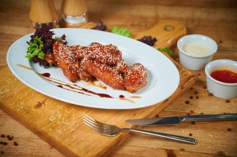 Chicken wings Stock Photos