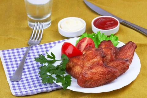 Chicken wings Stock Photos
