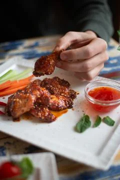 Chicken wings Stock Photos