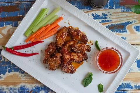 Chicken wings Stock Photos