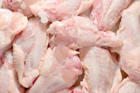 Chicken wings uncooked Stock Photos