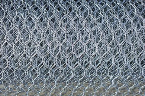Chicken wire mesh Stock Photos