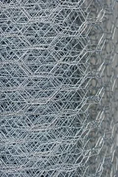 Chicken wire mesh Stock Photos