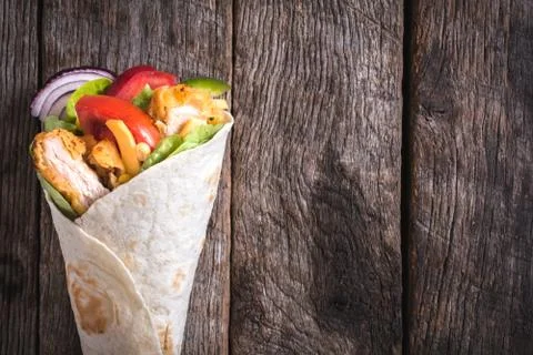 Chicken wrap Foto stock