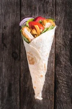 Chicken wrap Foto stock