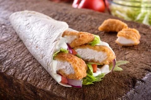 Chicken Wrap Stock Photos