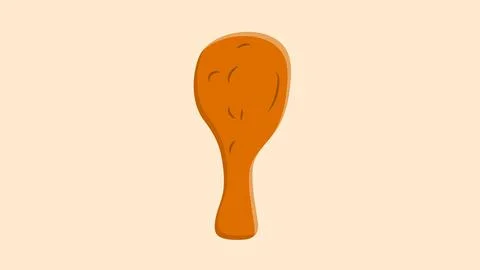 Chicken's leg vector icon. Fast food sign. Graph symbol for cooking web site  스톡 일러스트