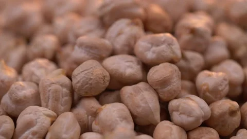Chickpea beans rotate in slow motion Vídeo Stock 137768810
