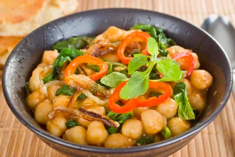 Chickpea curry Stock Photos