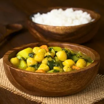 Chickpea Curry Stock Photos