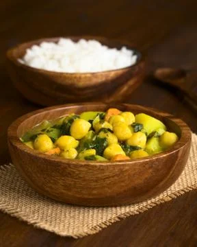 Chickpea Curry Stock Photos