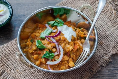 Chickpea curry Stock-Fotos