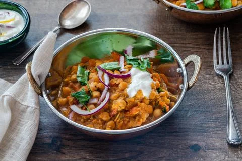 Chickpea curry Stock-Fotos