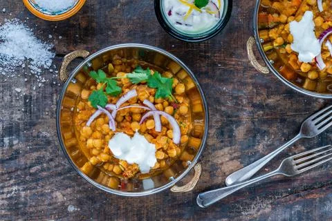 Chickpea curry Stock-Fotos