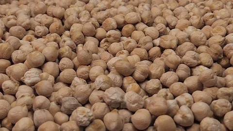 Chickpea falling from top in slow motion 96 fps Stock Footage 108039102