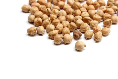 Chickpea isolated on the white background Stock-Fotos