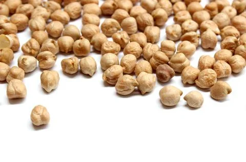 Chickpea isolated on the white background Stock-Fotos