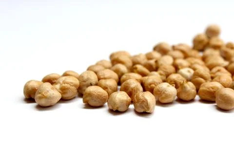 Chickpea isolated on the white background Stock-Fotos