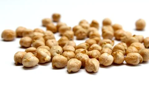 Chickpea isolated on the white background Stock-Fotos