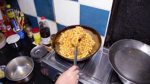 Chickpea Preparation Stock Footage 135631939