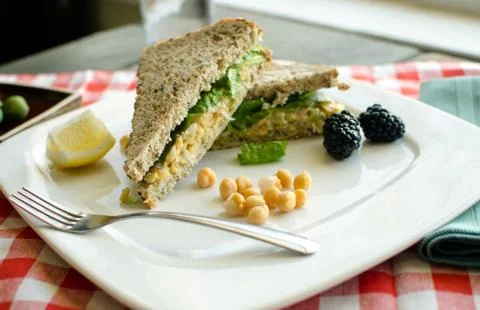 Chickpea salad Stock Photos