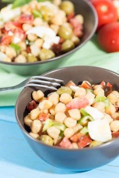 Chickpea Salad Stock-Fotos